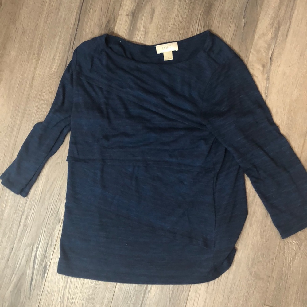 Ann Taylor Loft navy blue sweater
